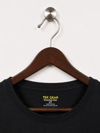 Tek Gear Solid Black Essential Crewneck T-Shirt (Unisex)