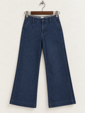 Lee Women’s Dark Wash High-Rise Wide Leg Jeans