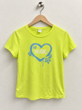 Women's Neon Lime Green T-Shirt - Size Large