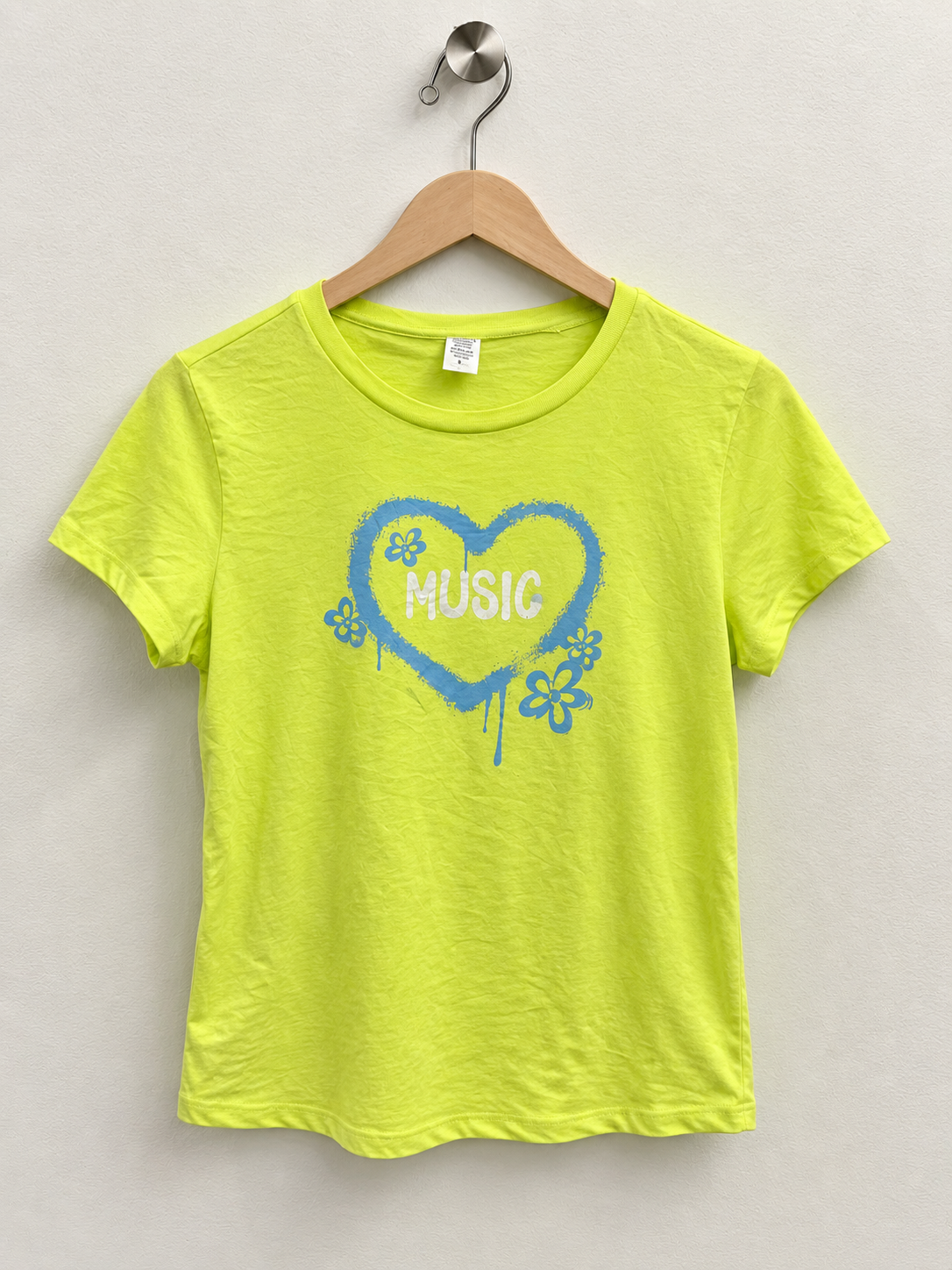 Women's Neon Lime Green T-Shirt - Size Large