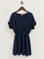 Joe Fresh V-Neck Smocked Waist Mini Dress - Size XL