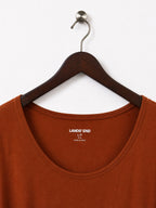 Lands' End Women's Rust Brown Tshirt Size - L