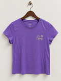 Purple Graphic Chest Logo T-Shirt - Size L / XS