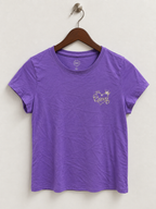 Purple Graphic Chest Logo T-Shirt - Size L / XS
