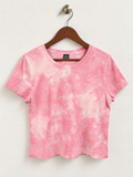 Wild Fable Pink Tie-Dye Crop T-Shirt