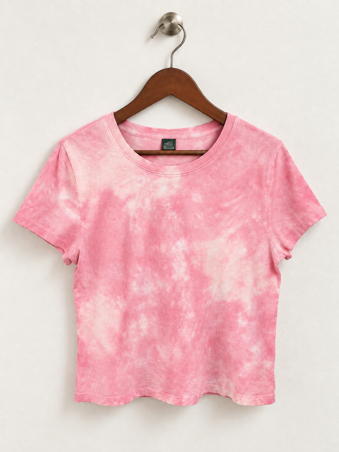 Wild Fable Pink Tie-Dye Crop T-Shirt