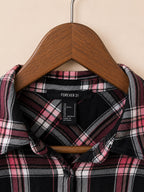 Forever 21 Plaid Cropped Crop Top