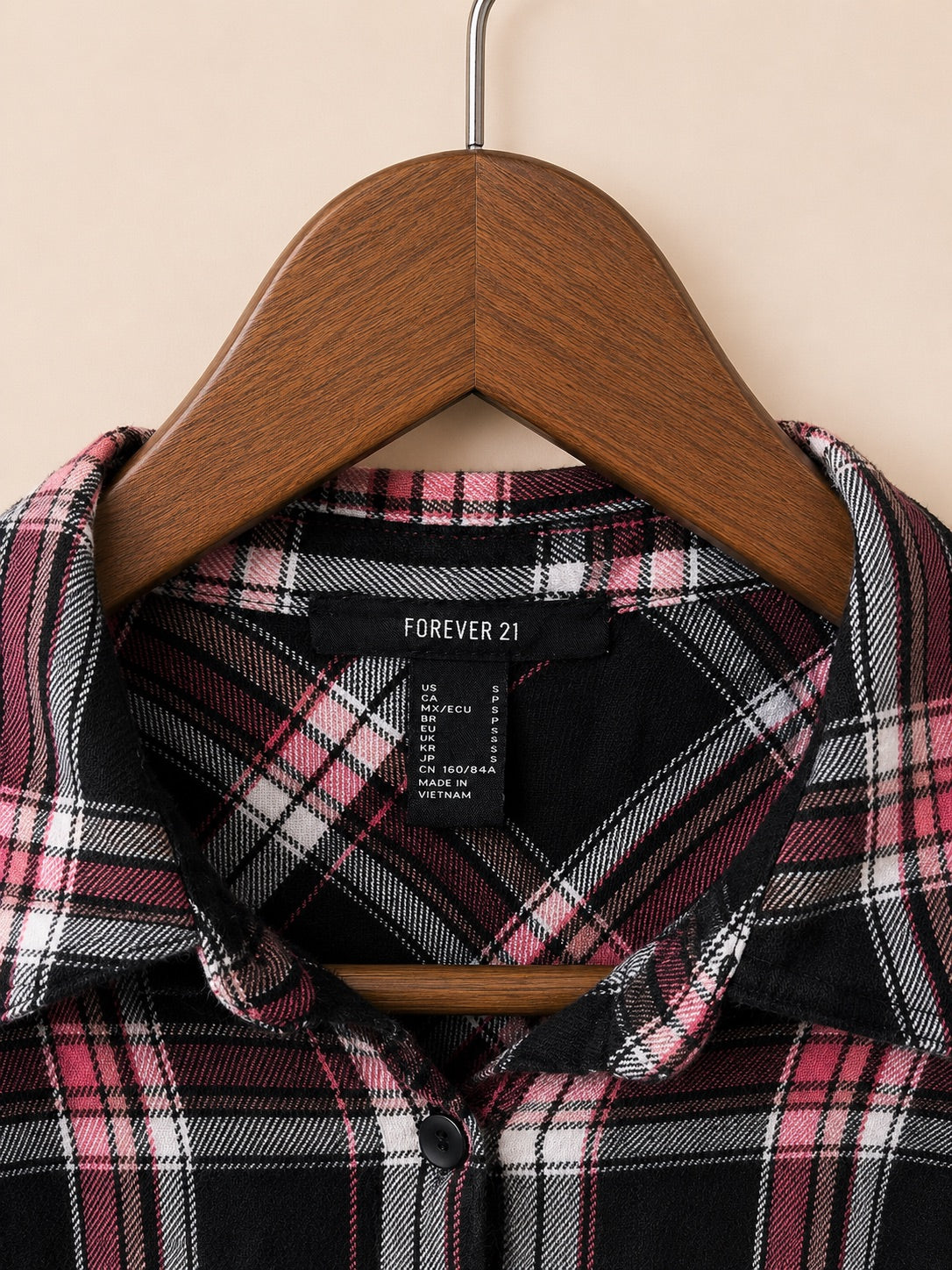 Forever 21 Plaid Cropped Crop Top
