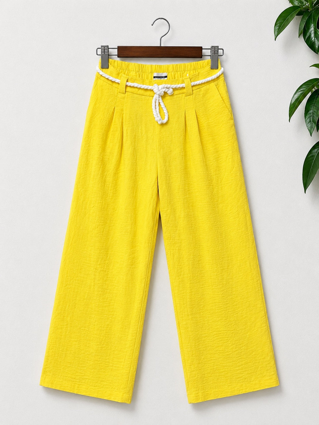 Miles & Leopold Bright Yellow Women Trouser Size - M