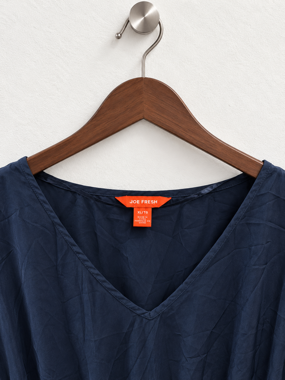 Joe Fresh V-Neck Smocked Waist Mini Dress - Size XL