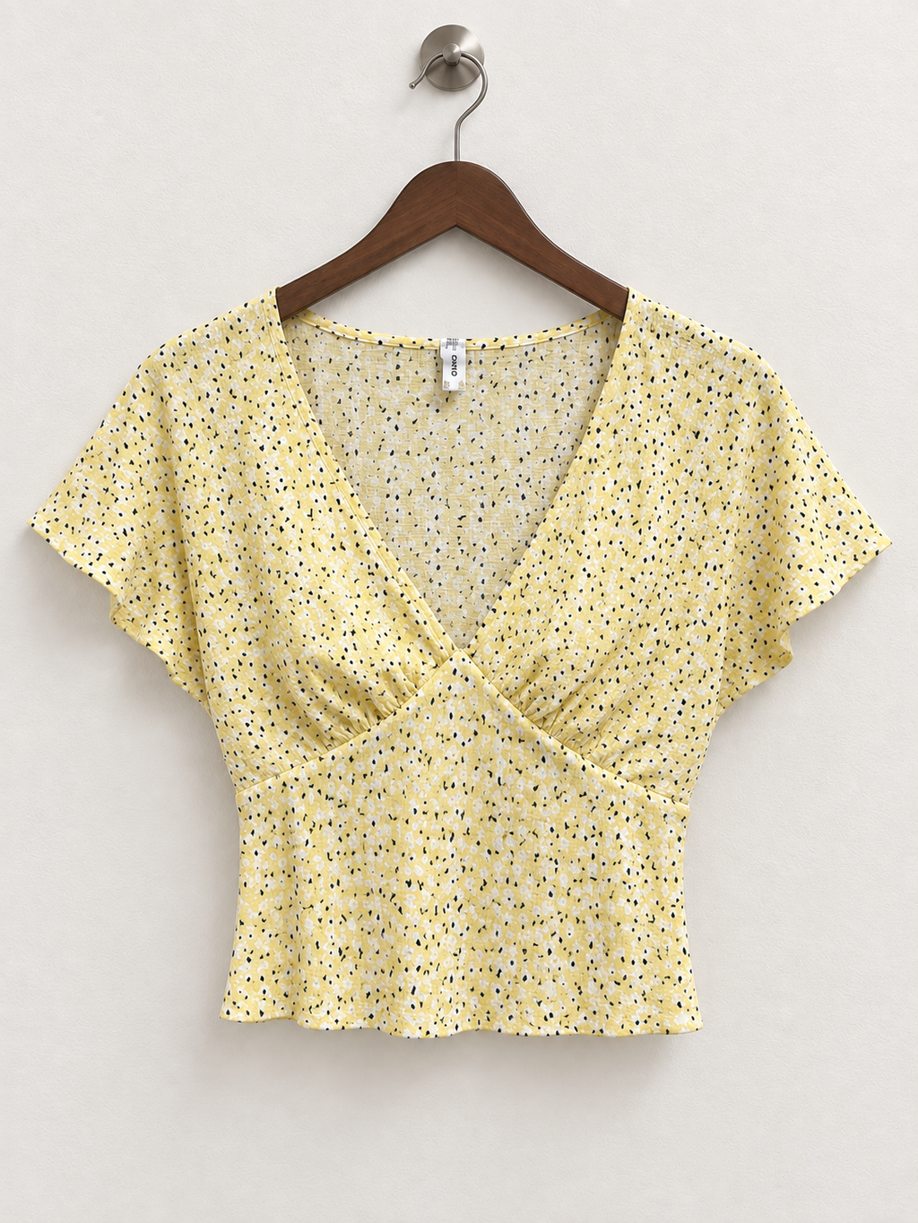 ONLY Women's Deep V-Neck Crop Top - Size Small