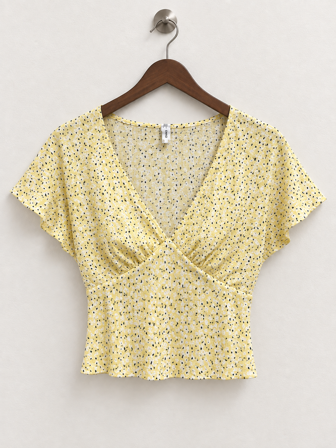 ONLY Women's Deep V-Neck Crop Top - Size Small