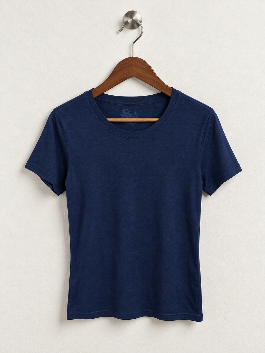 Fruit of the Loom Navy Blue 100% Cotton Crewneck T-Shirt - Size S