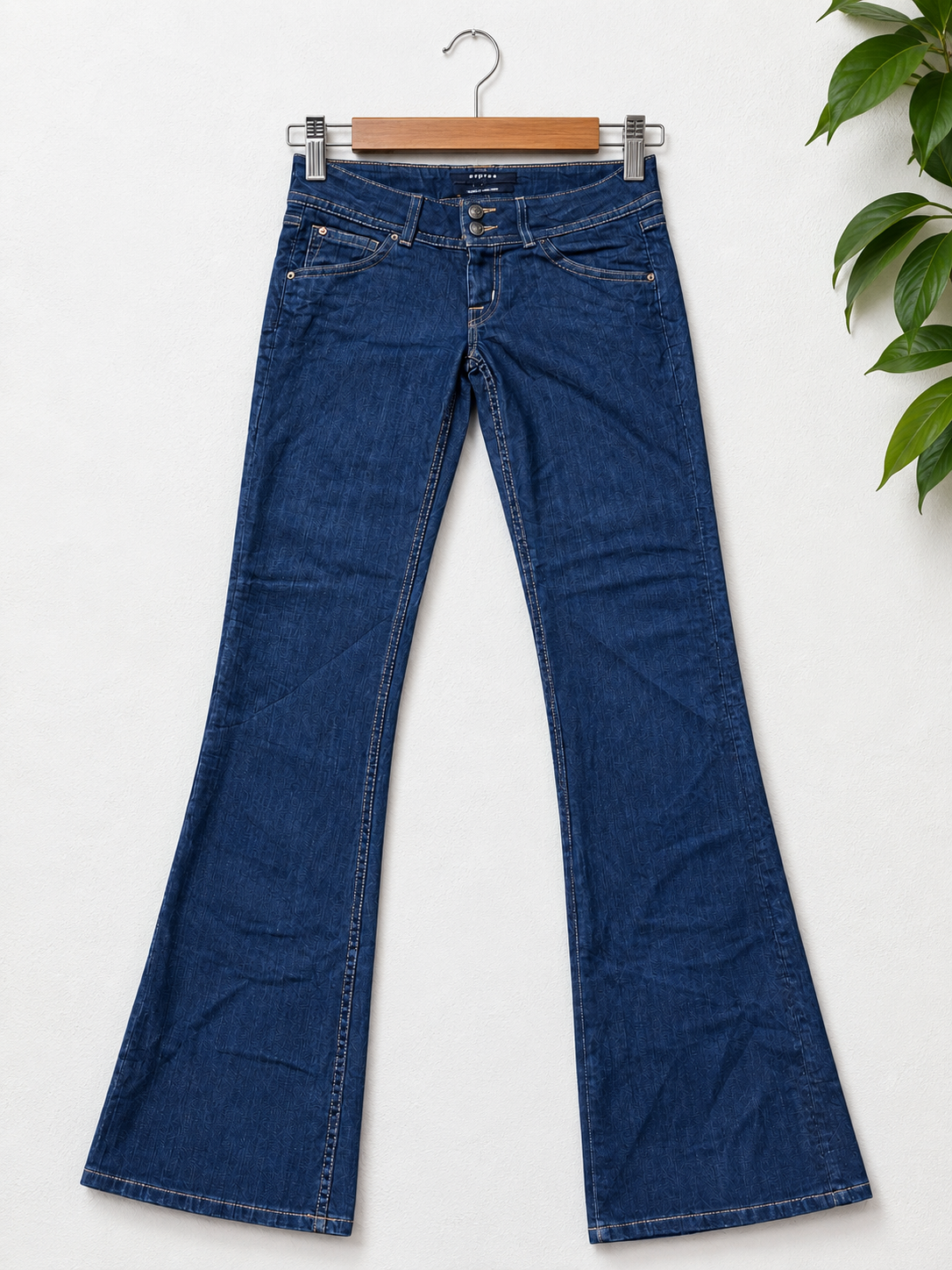 Hudson Women's Low Rise Dark Blue Flared Leg Denim Jeans