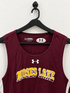 Under Armour Men's Maroon Basketball Jersey Tank Top Size - L