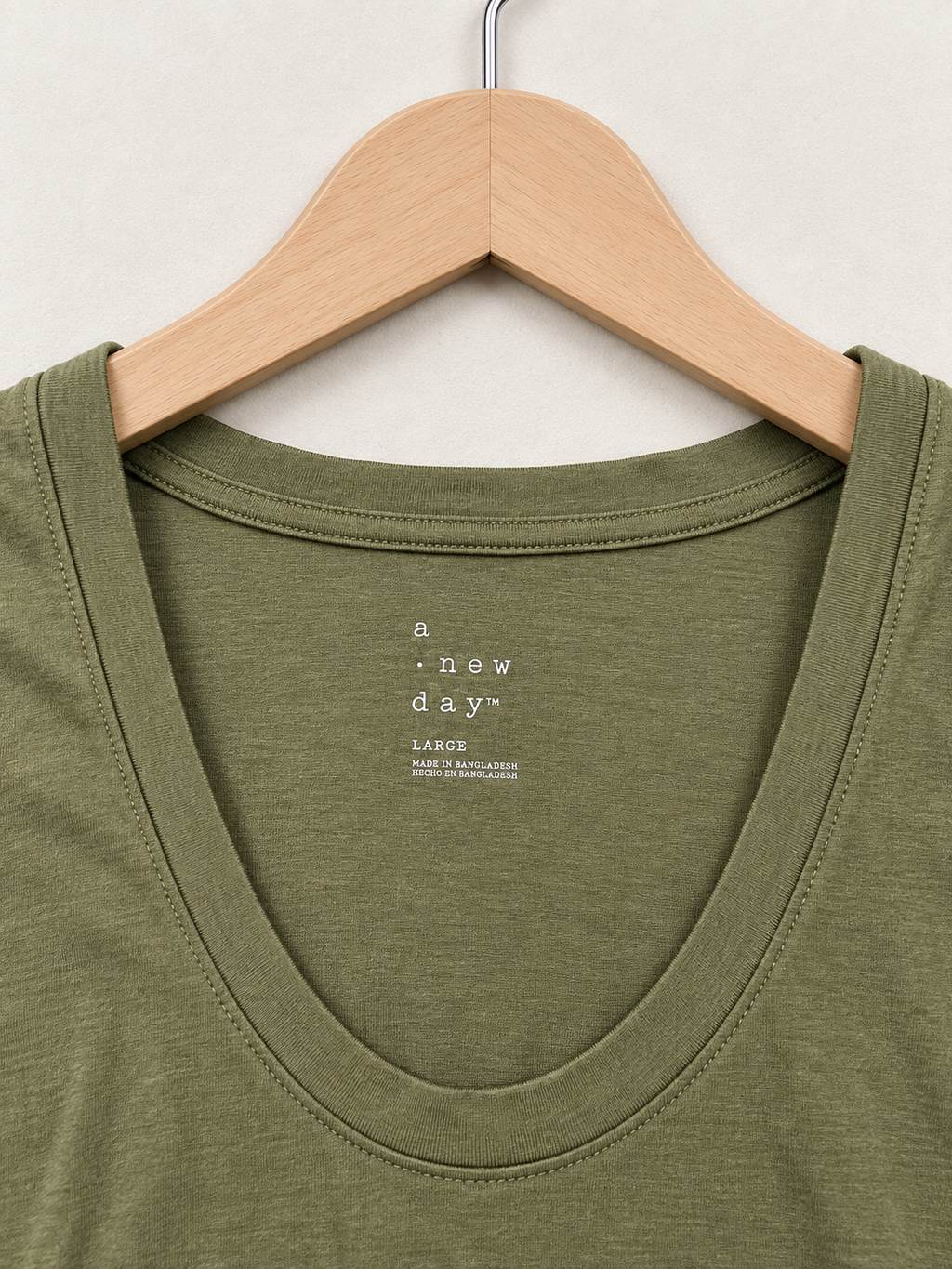 A New Day Women’s Olive Sleeveless Tank Top Size-L