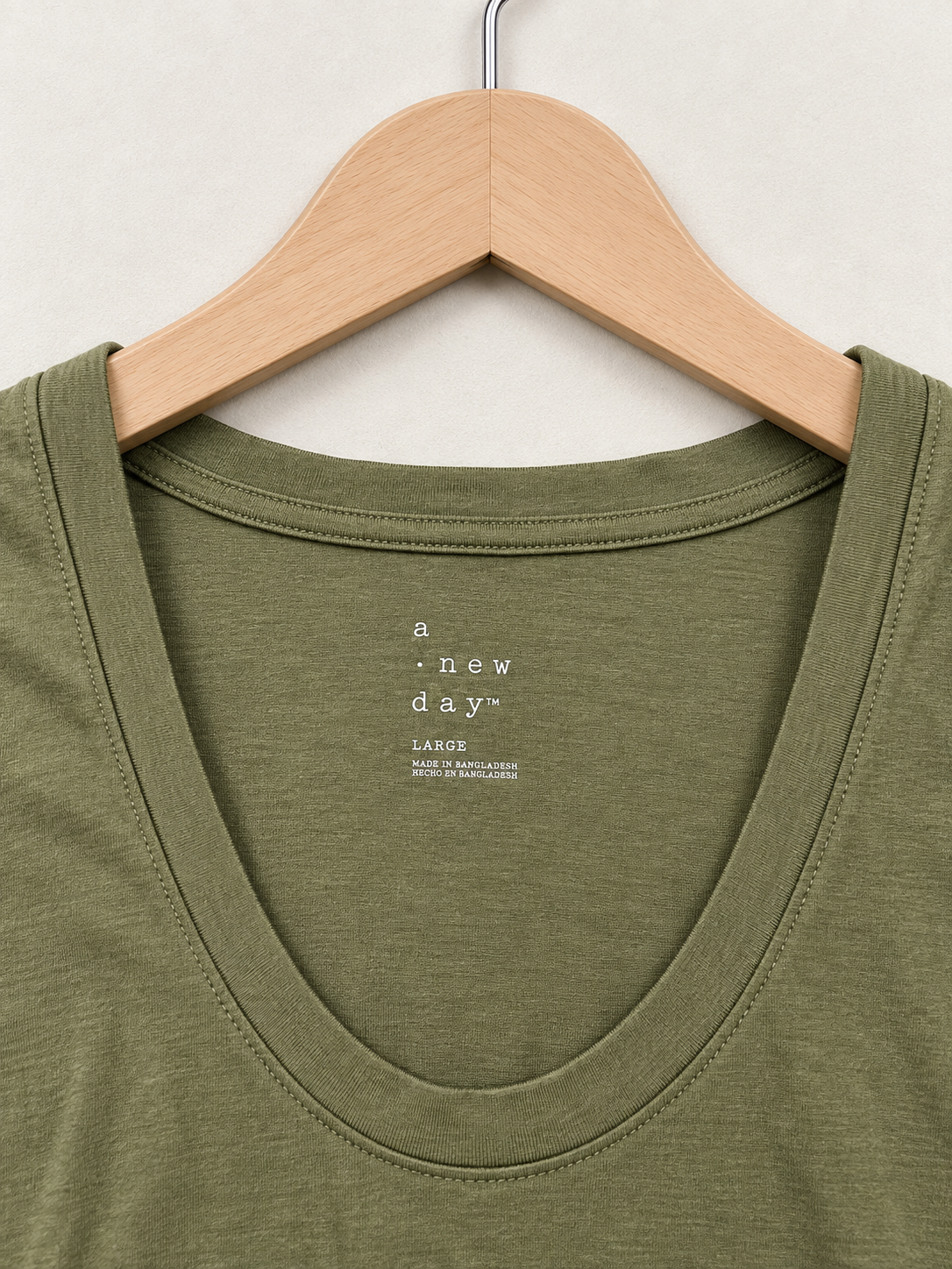 A New Day Women’s Olive Sleeveless Tank Top Size-L