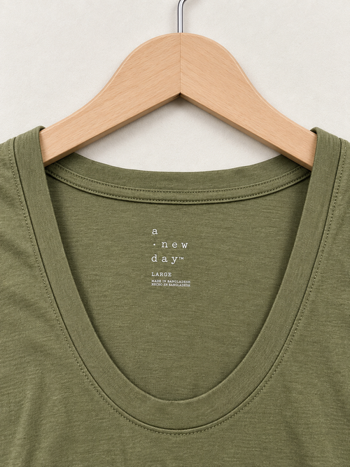 A New Day Women’s Olive Sleeveless Tank Top Size-L