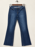 NY&C Women's Dark Wash Low-Rise Bootcut Jeans