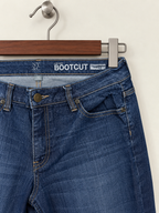 NY&C Women's Dark Wash Low-Rise Bootcut Jeans
