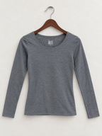 32 Degrees Heat Women's Scoop Neck Lightweight Long Sleeve Tshirt - Grey (Size M)