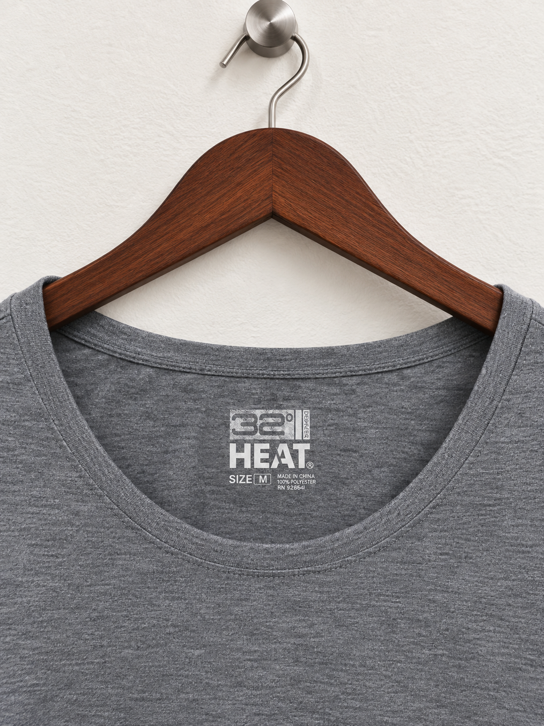 32 Degrees Heat Women's Scoop Neck Lightweight Long Sleeve Tshirt - Grey (Size M)