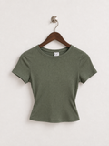 H&M Divided Ribbed Fitted Top - Size S