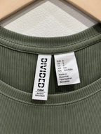 H&M Divided Ribbed Fitted Top - Size S
