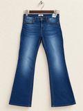 YMI Women’s Medium Wash Mid-Rise Flare Jeans